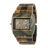wewood watch Braunes Ziffernblatt, silberne Zeiger, Mineralglas, Faltschließe, WeWOOD-Logo