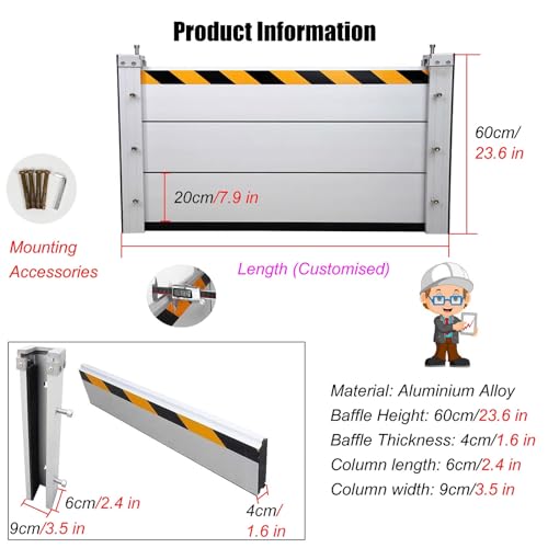 Barrière anti-inondation aluminium système prévention eaux réutilisable - 3