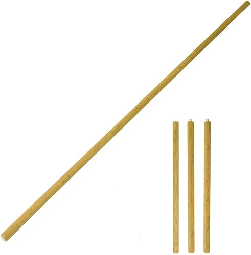 HSP Palo de yoga plegable de 4 pies y 6 pies y poste de postura para estiramiento profundo, flexibilidad, ejercicios de movilidad, equilibrio y