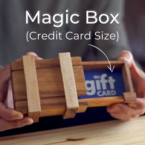 Gift Card Case Holder Puzzle Box For Adults With Wooden Compartment Secret Boxes Style Intelligence To Challenge Mind Puzzles For Hidden Cards And Money Puzzle Magic Boxes #TOP3