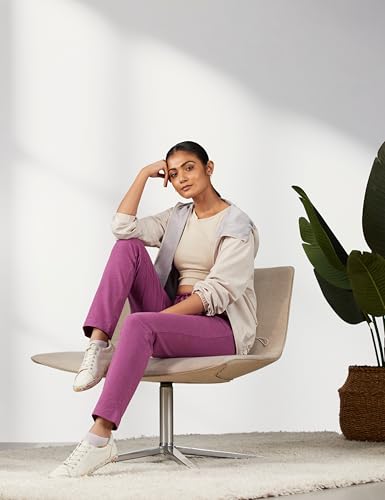 Image of Van Heusen Women's Cotton Lounge Pants | Drawstrings & Side Pockets | Cotton Stretch | Smart Tech Finish| Everyday Pyjamas | At Home Pyjamas | Style 55303