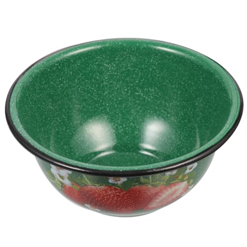 VICASKY Ciotola Zuppa Smaltata Spessa Scodella Ramen Retrò e Resistente per Pranzo e Minestre Design Vintage Facile da