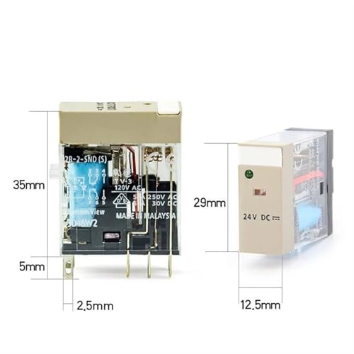 Relais G2R-2-SN(S) 24VDC avec embase P2RFZ-05-E pour circuit industriel - 3