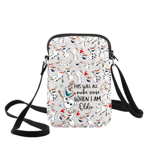 WZMPA Olaf Crossbody Bag Snowman Olaf Lover Gift Cartoon Movie Shoulder Bag Olaf Merchandise