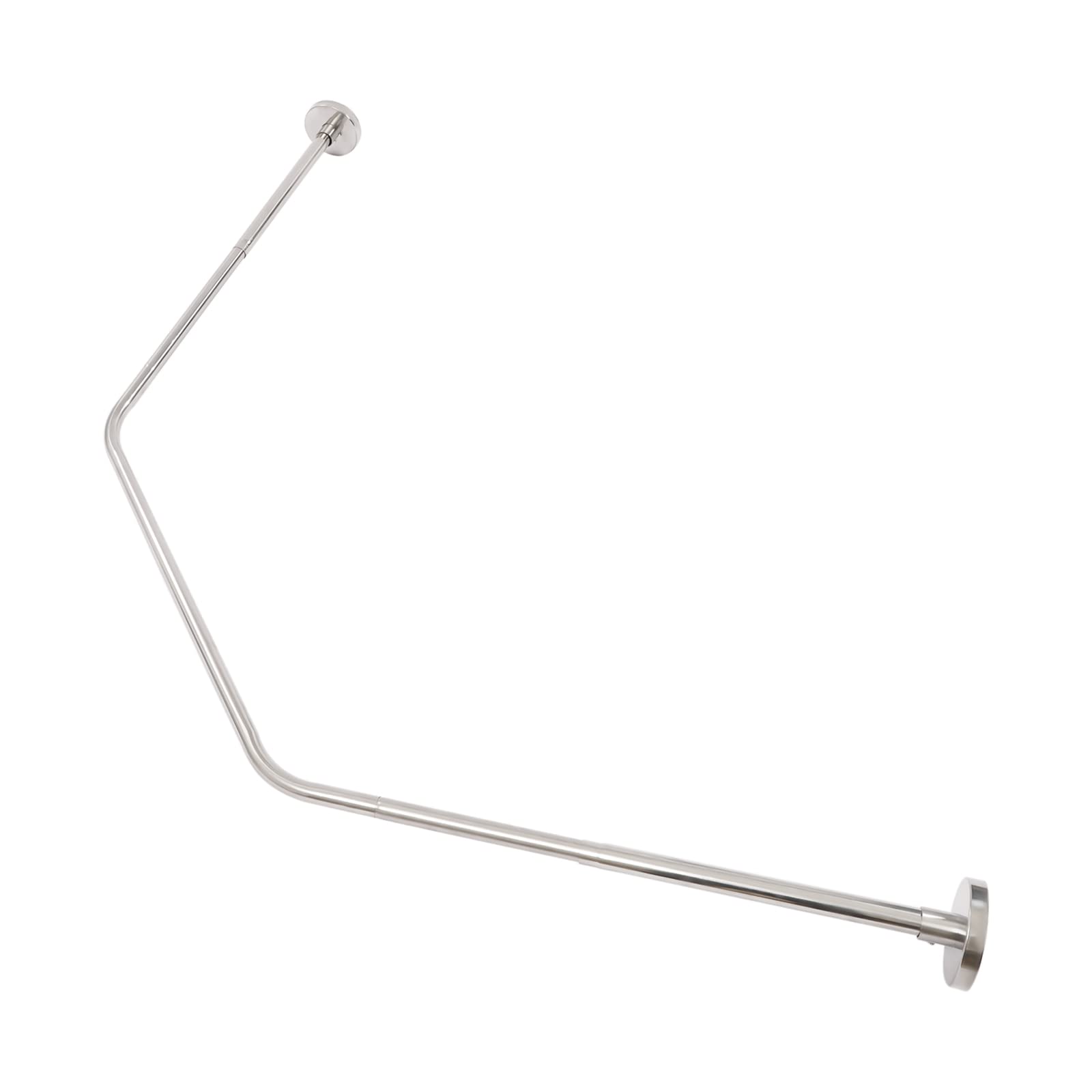 Tringle à rideau de douche extensible en acier inoxydable 304 pour salle de bain, baignoire, forme de diamant, barre de rideau de douche au-dessus d'angle, pour salle de bain, magasin de vêtements,