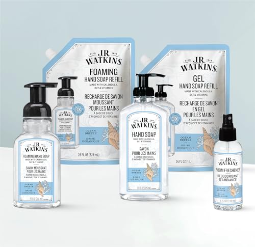 image for J.R. Watkins Gel Hand Soap Refill, Moisturizing Hand Wash, Formulated 