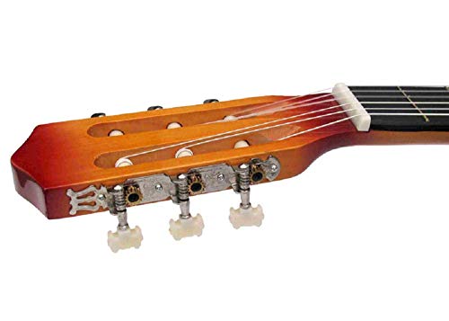 Guitarra española acústica - 4/4, de color marrón, con 6 cuerdas - Guitarra clásica, Guitarras, Guitarra flamenca