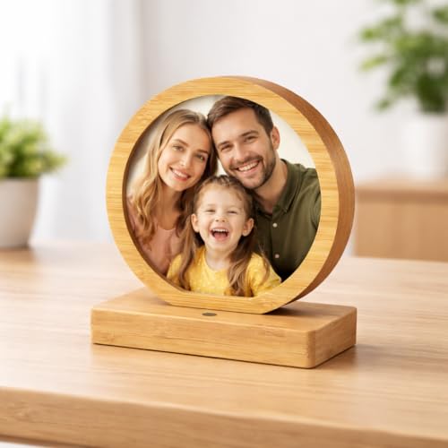 Image of Rangoli Personalized Photo Frame Size- 105mm x 110mm x 20mm | Custom Picture Frame with Your Photo | Premium Tabletop Frame for Home Decor, Gifts for Birthday, Anniversary & Special Occasions.. D-6