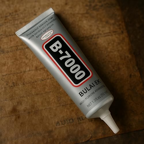 Image of B-7000 Multi-Purpose Adhesive Glue (50ML / 1.68 fl. oz) - Clear Liquid Glue Ideal for Crystal Crafts, Jewelry, Beads, Clothing, Shoes, Fabrics, Screen Repair, Metal, Stone & Glass