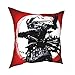 Japoński czarny samuraj poszewka na poduszkę dekoracja hipisowska panna młoda wojownik poszewka na poduszkę dom dekoracyjne poszewki na poduszki do salonu na sofę 45 x 45 cm poszewka na poduszkę