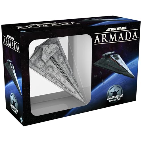 Star Wars: Armada Interdictor EXPANSION PACK - Imperial Cruiser with Gravity-Well Projectors! Tabletop Miniatures Strategy Game, Ages 14+, 2 Players, 2 Hour Playtime, Made by Atomic Mass Games