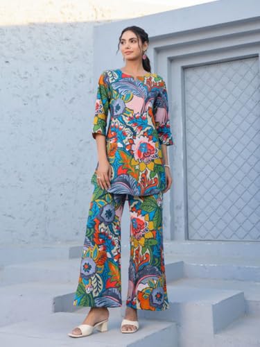 Image of Trendy Queen Co Ord Set | Casual Wear Pant Top Set | Fancy Co-Ord Set | Full Pair Set | Coord Sets for Women | Top Pant Set (SD817)