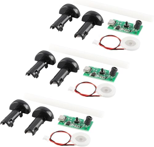 Image of DC 5V USB Humidifier Spray Module Kit 108KHz Mist Maker with Driver Board C Type Atomizing Head for DIY Air Diffuser Pack of 3 Micron Aperture High Frequency Oscillator