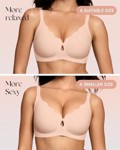 Image of ProKloud Bras for Women No Underwire Wireless Full Coverage Jelly Bras