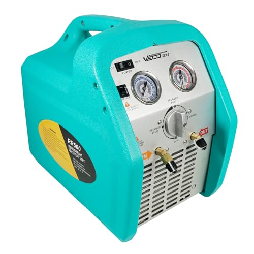 VECOTOOLS 1HP Dual Cylinder Recovery Machine