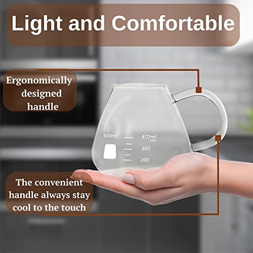 Vaso medidor Caffeine Beaker de vidrio resistente miniatura 6