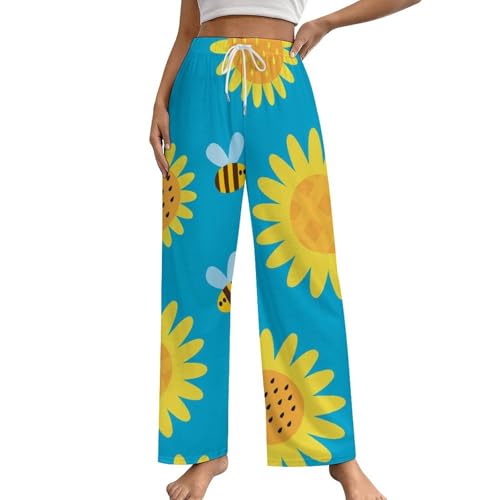 Bas de pyjama femme confortable pantalon de nuit avec poches taille S