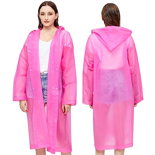 2 Stück Regenponcho Regenmantel Herren Damen, Wiederverwendbar...