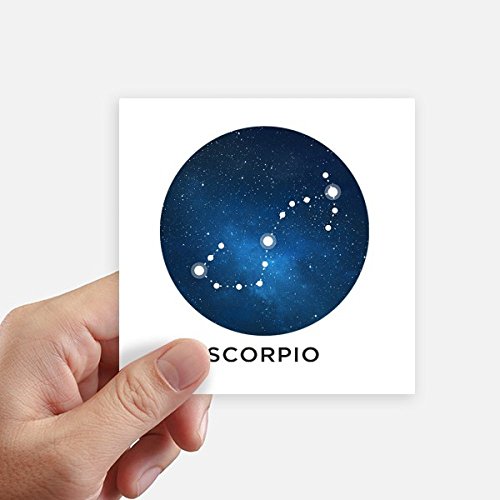 Decal Scorpion Constellation autocollant 10x10cm multicolore mur et moto