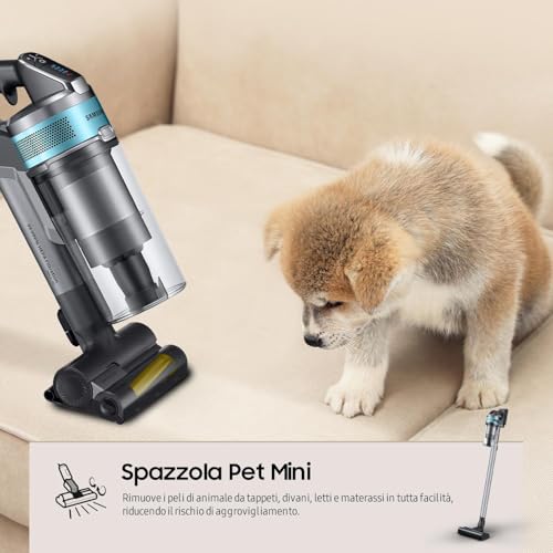 SAMSUNG JET 75E PET VS20B75AGR1 scopa elettrica senza filo, Senza sacco, 200 W - 7