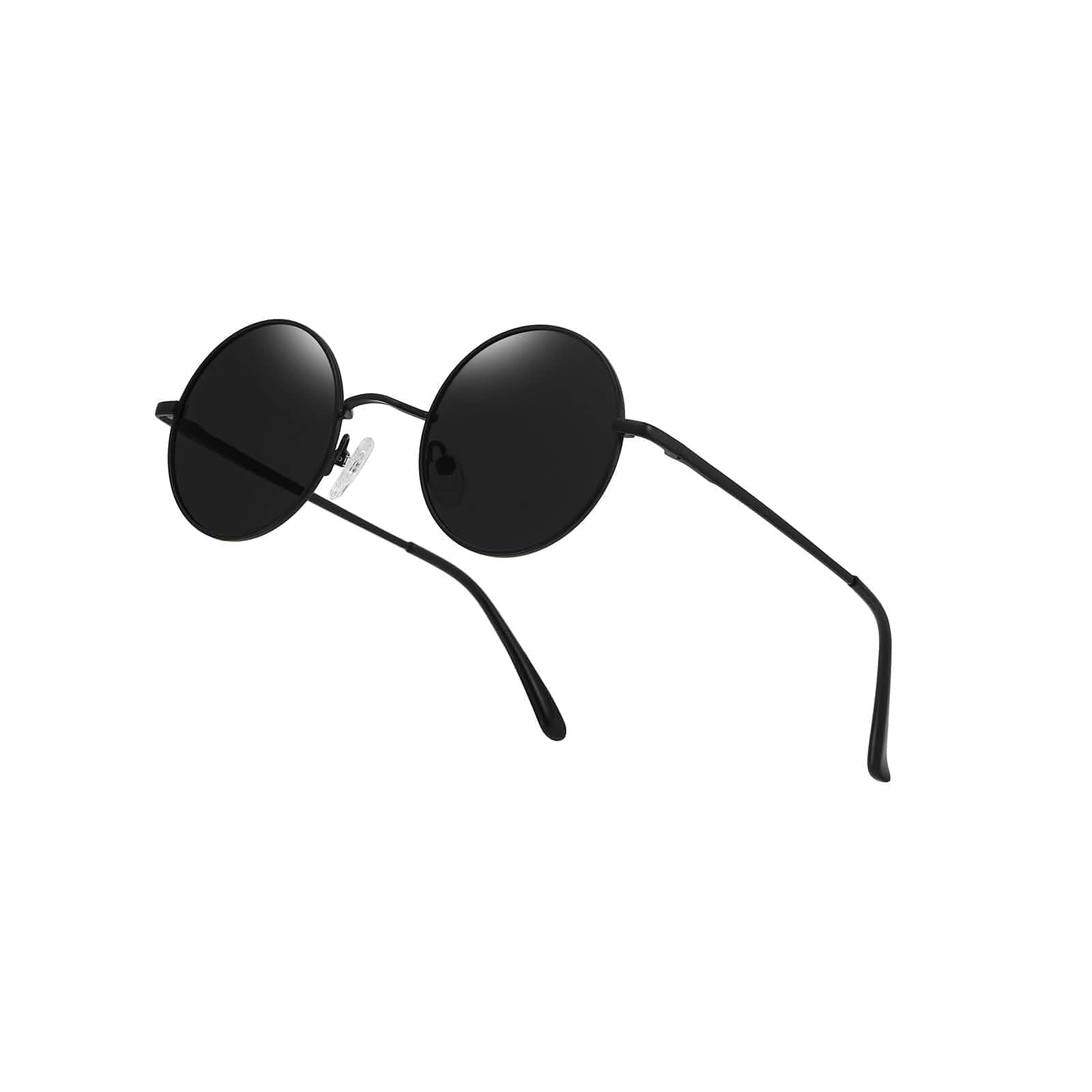 tanmigot Retro Round Sunglasses,Polarized UV400 Protection Hippie Circle Sunglasses for Daily Driving Travel for Men Women