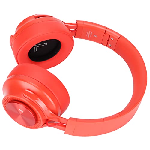 FILFEEL Auriculares para Niños Fingertime P1: Cómodos Auriculares para Música, Películas y Deportes (Rojo)