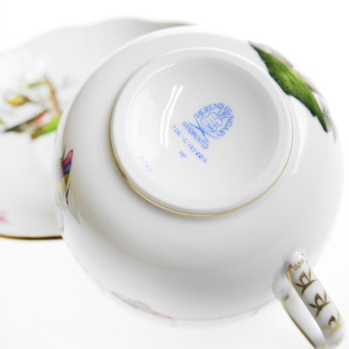 Herend - ＨＥＲＥＮＤヘレンド ロスチャイルドバード カップ＆ソーサー724 ヘレンド (HEREND) ROEB No.3 ロスチャイルドバード ブルー
