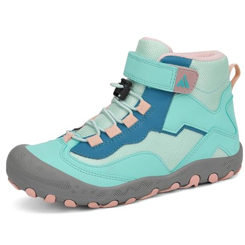 Image of Mishansha Kids Water Resistant Hiking Boots, Boys Girls Anti Collision Anti-Skid Athletic Outdoor Ankle Adventure Trekking Shoes