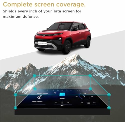 Image of Spartan Shield [2 PACK] SCREEN GUARD For TATA PUNCH 2026 Facelift || ACCOMPLISHED | ACCOMPLISHED+S || 10.25-INCH [THIN BEZEL] INFOTAINMENT TOUCHSCREEN + STEERING CLUSTER Protector | Anti Scratch | Water Resistant | HD Clear | High Touch Sensitivity | Digital Car Music Stereo Accessories [Not Tempered Glass]