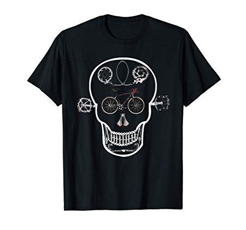 Bicycle Road Bike skull - great for cyclist Camiseta