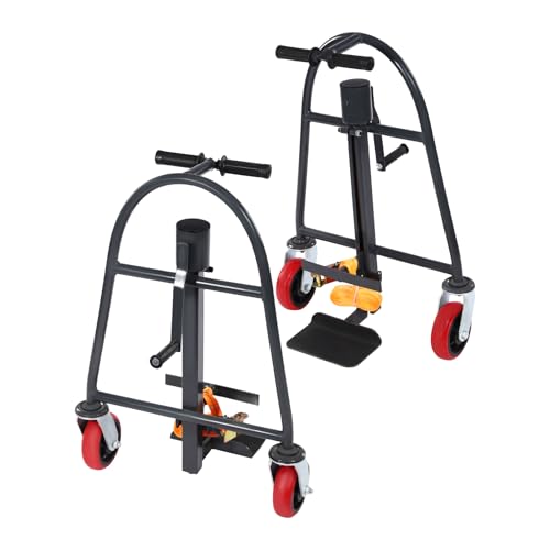 Furniture and Crate Mover Set of 2, 1100lbs Capacity Heavy Duty Funiture Handling Tool with 4 Swivel Casters & Handles, Mechanical Equipment Split-Design Moving Dolly for Home/Office, Relocation