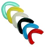 BAY CE GEPRÜFT für Kinder - KLAR - Zahnschutz Single MIT DOSE BUNT Sortiert Mundschutz Gebißschutz Sport Kids Junior Jugend (transparent)