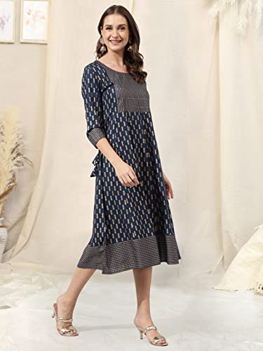 Image of MIRCHI FASHION Women's Cotton Relaxed Fit Anarkali Kurti