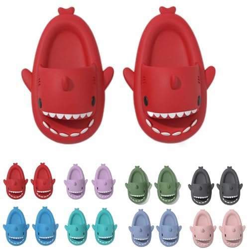 Generic Cloud Shark Slippers for Kids, Thick Sole Cute Gradient Color Slides Children,Comfortable Beach Bathroom Couple Shark Sandals