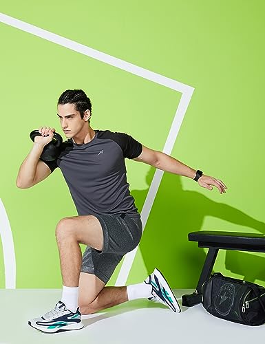 Image of Amazon Brand - Symbol Men's Active Regular Fit T-Shirt (SYSP-02 Coal Grey M)