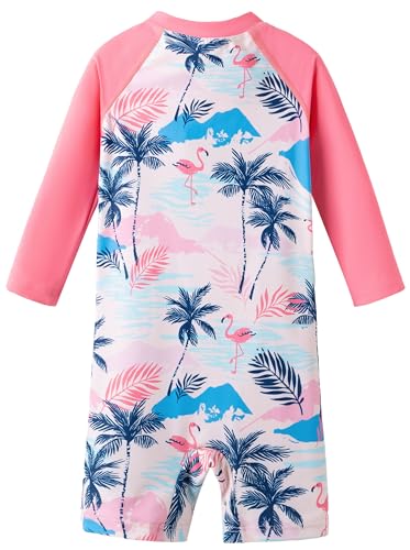 Image of UMELOK Baby Girl Swimsuit Infant Rash Guard Swimwear Bathing Suit