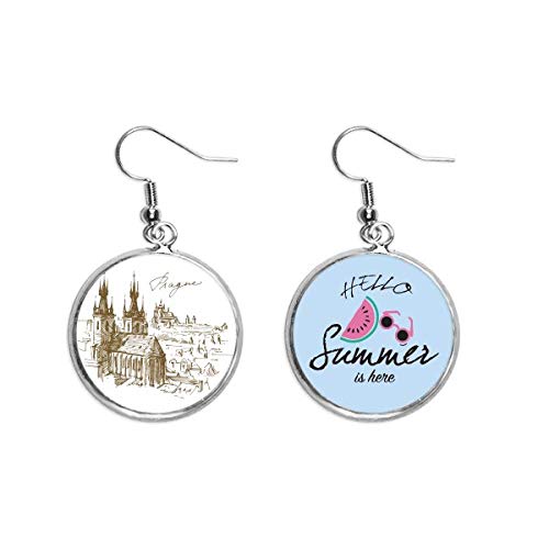 Pendientes de sandía un regalo de verano estilo Praga