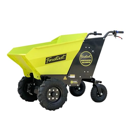 FORESTWEST 11100, Carretilla eléctrica con batería, capacidad 300 kg, motor DC sin escobillas 48V 800W miniatura 1