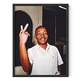 HAUS AND HUES Martin Luther King Poster - African American Wall Art, American History Posters for Classroom, MLK Poster African Art Wall Decor, Martin Luther King Photos (Unframed, 12x16)