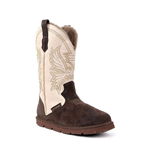 SUPERLAMB Men’s Cowboy Suede Leather Boots