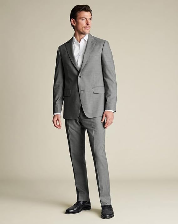 Men’s Gray Suit – Ultimate Performance Slim Fit Blazer & Trousers for Business, Weddings, Parties2