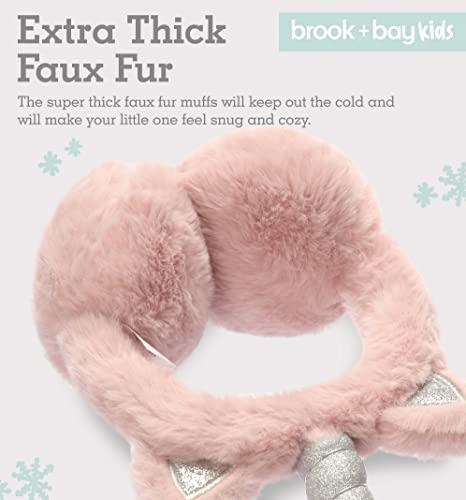 Brook + Bay Unicorn Ear Muffs For Girls - Winter Kids Ear Muffs For Kids - Unicorn Ear Muffs Kids Winter Headband - Toddler Ear Muffs #TOP2
