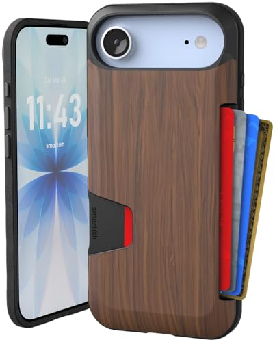 Étui portefeuille pour iPhone Air Smartish Slayer Vol. 1 bois de noyer