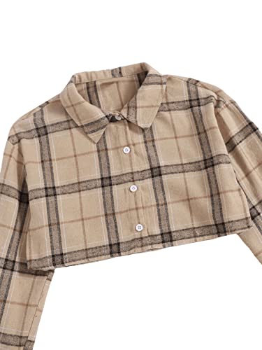 Romwe Girl's 2 Piece Outfit Sleeveless Cami Bodycon Dress With Crop Jacket Apricot And Black 9Y #TOP3