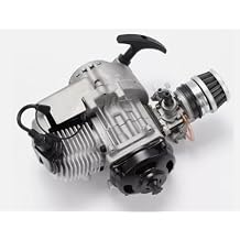 Racing Engine Set, 49CC 2-Stroke 1.9KW 7000RMP High Performance Single Cylinder Motor, Complete Pull Start Gas Powered Engine Kit for Pocket Bike Mini Dirt Bike Quad ATV Scooter