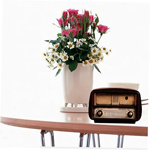 Radio vintage en résine modèle miniature décoration intérieure rétro