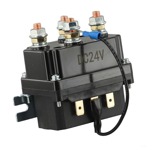 Relais solénoïde de treuil 24V 250A étanche pour commande de remorquage UTV - 2