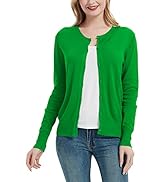 Women's Crew Neck Button Down Long Sleeve Cardigan Sweater