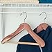 Household Essentials CedarFresh Deluxe Cedar Coat Hanger with Fixed Bar, Red,natural