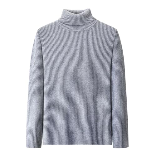 Men Loose Round Neck Wool Sweater Solid Cotton Knit Top Casual Autumn Winter Warm Pullover